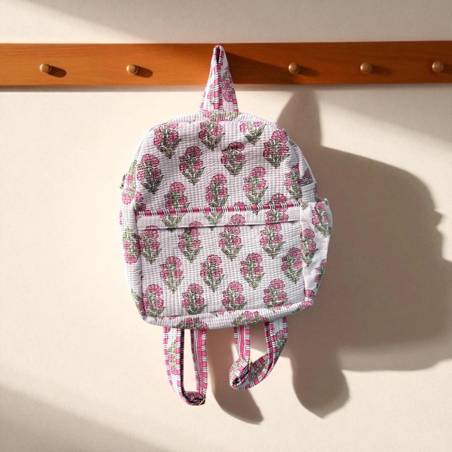 Block Print Quilted Backpacks