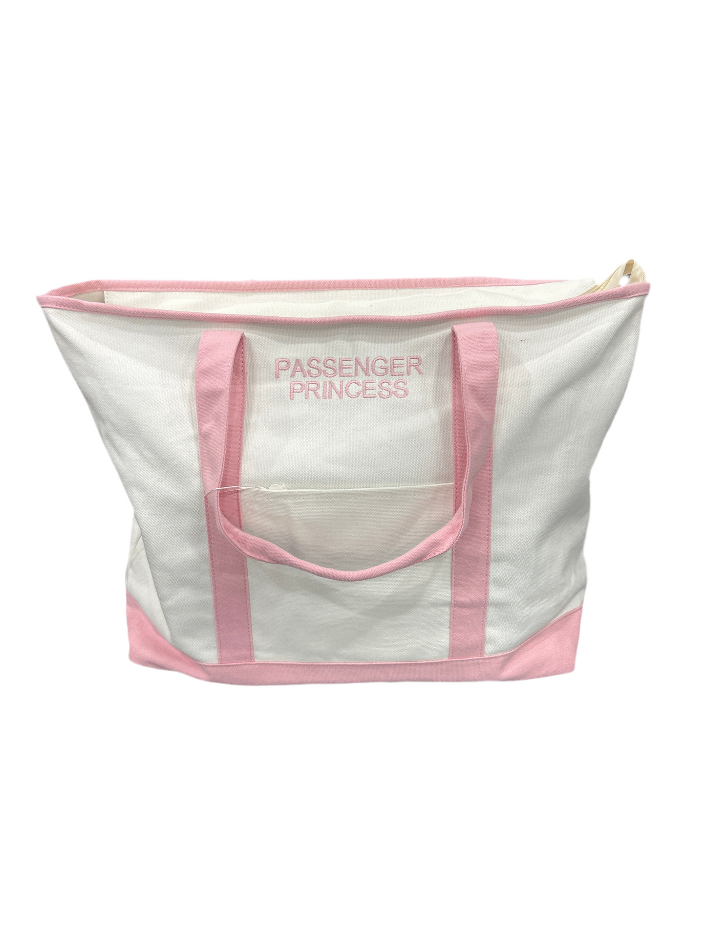 PASSENGER PRINCESS Oversized Canvas Boat Tote – Travel, Beach, & Road Trip Bag, 22" x 5.5" x 15"