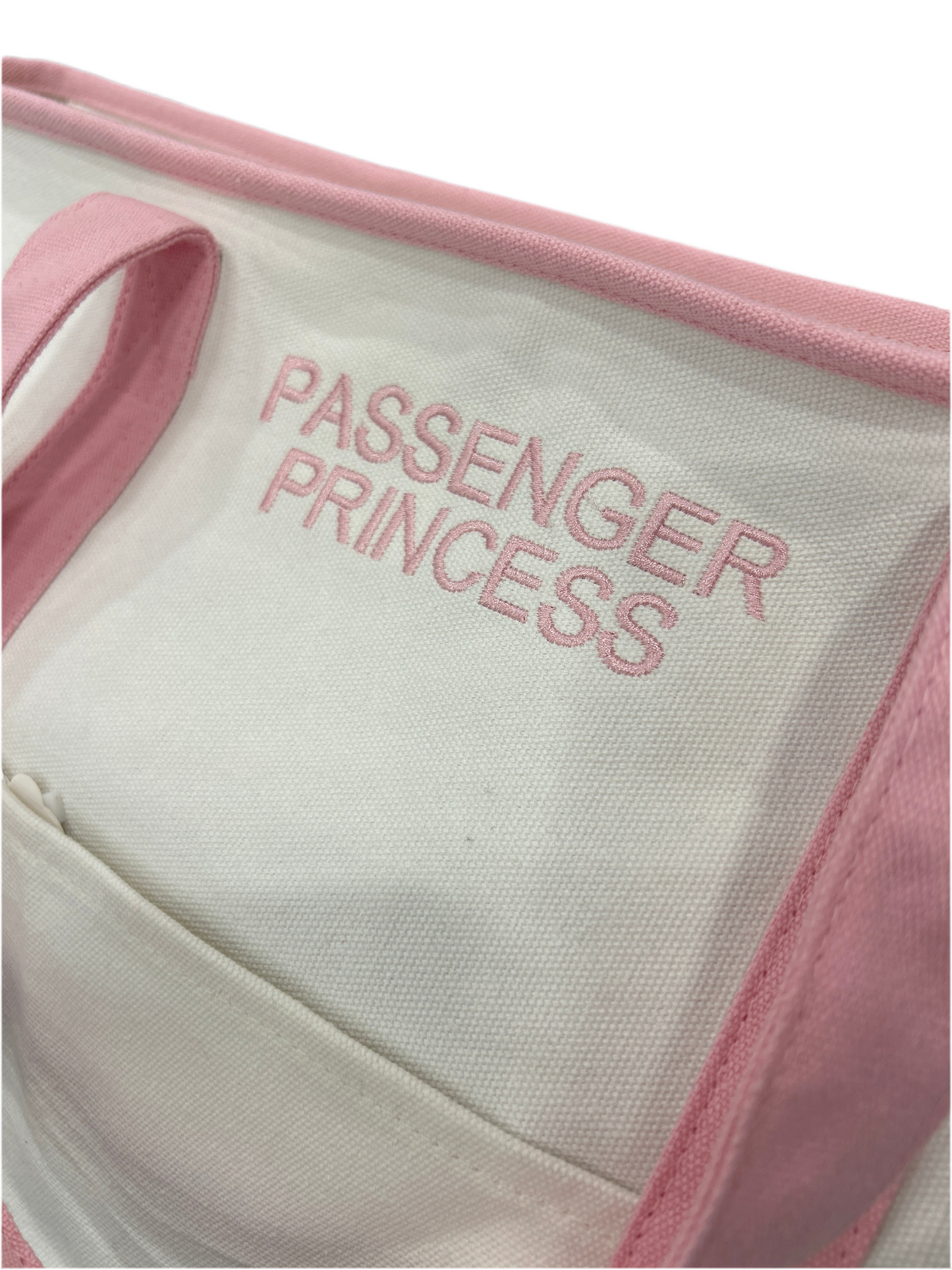 PASSENGER PRINCESS Oversized Canvas Boat Tote – Travel, Beach, & Road Trip Bag, 22" x 5.5" x 15"
