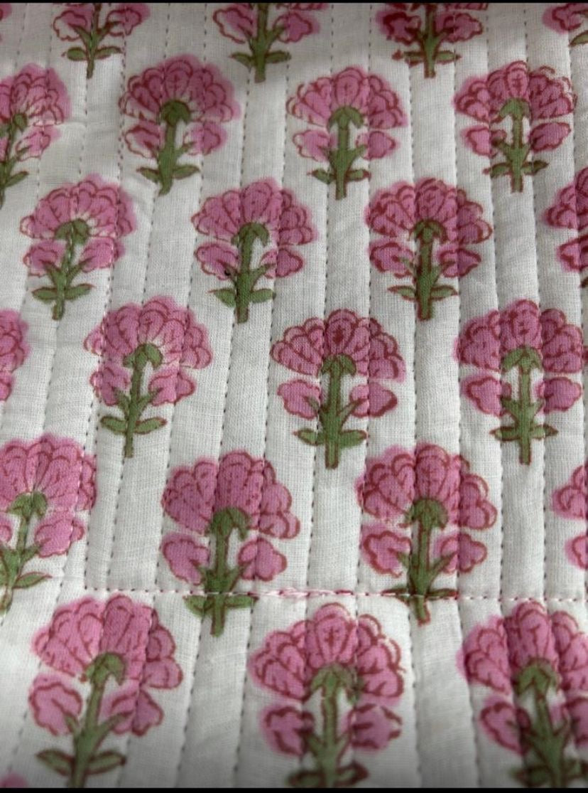 Block Print Quilted Totes