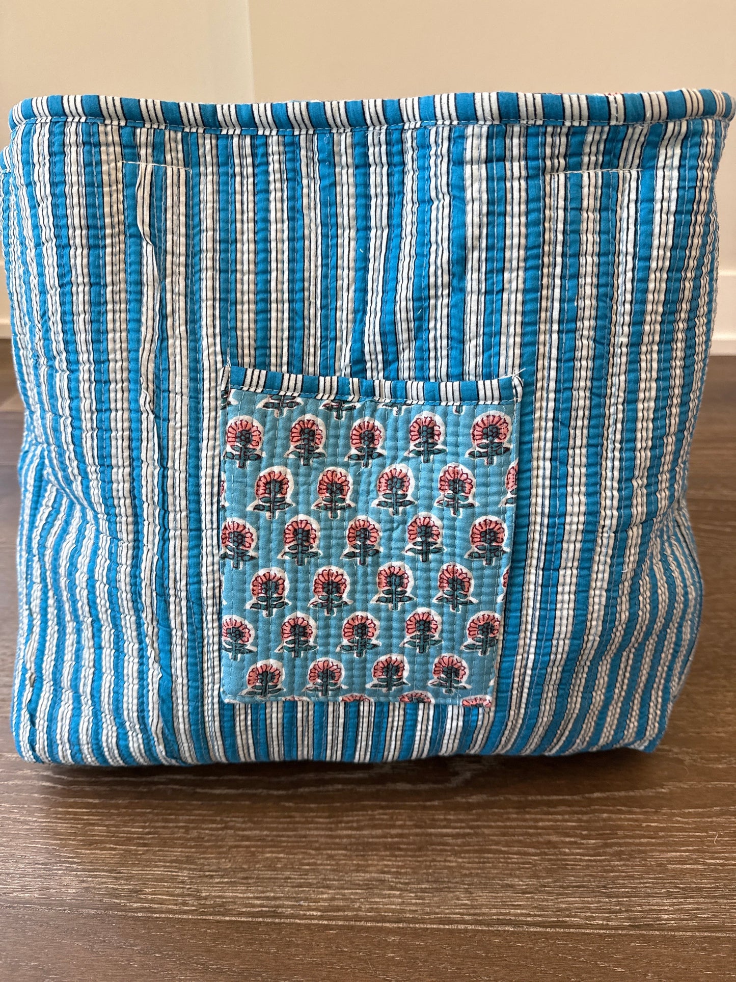 Block Print Quilted Totes
