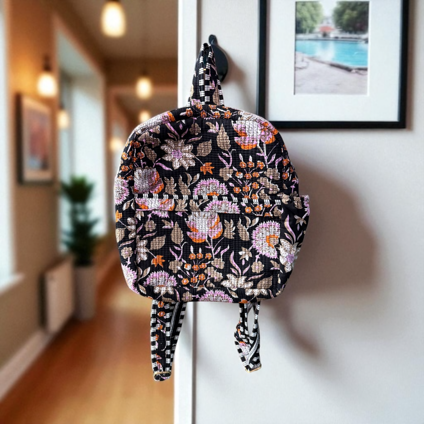 Block Print Quilted Backpacks