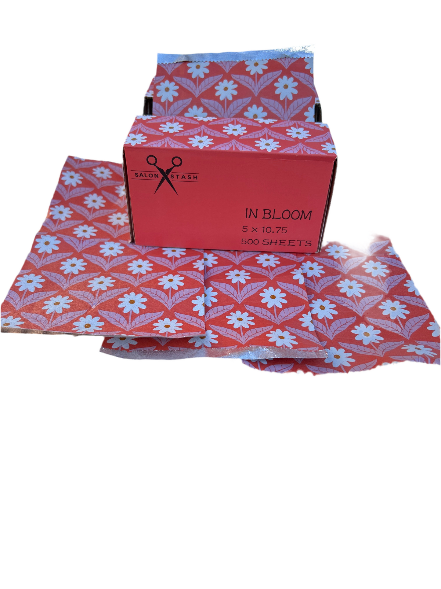 Salon Stash IN BLOOM  Pre-Cut, Pop-up Hair Foils – 500 Sheets