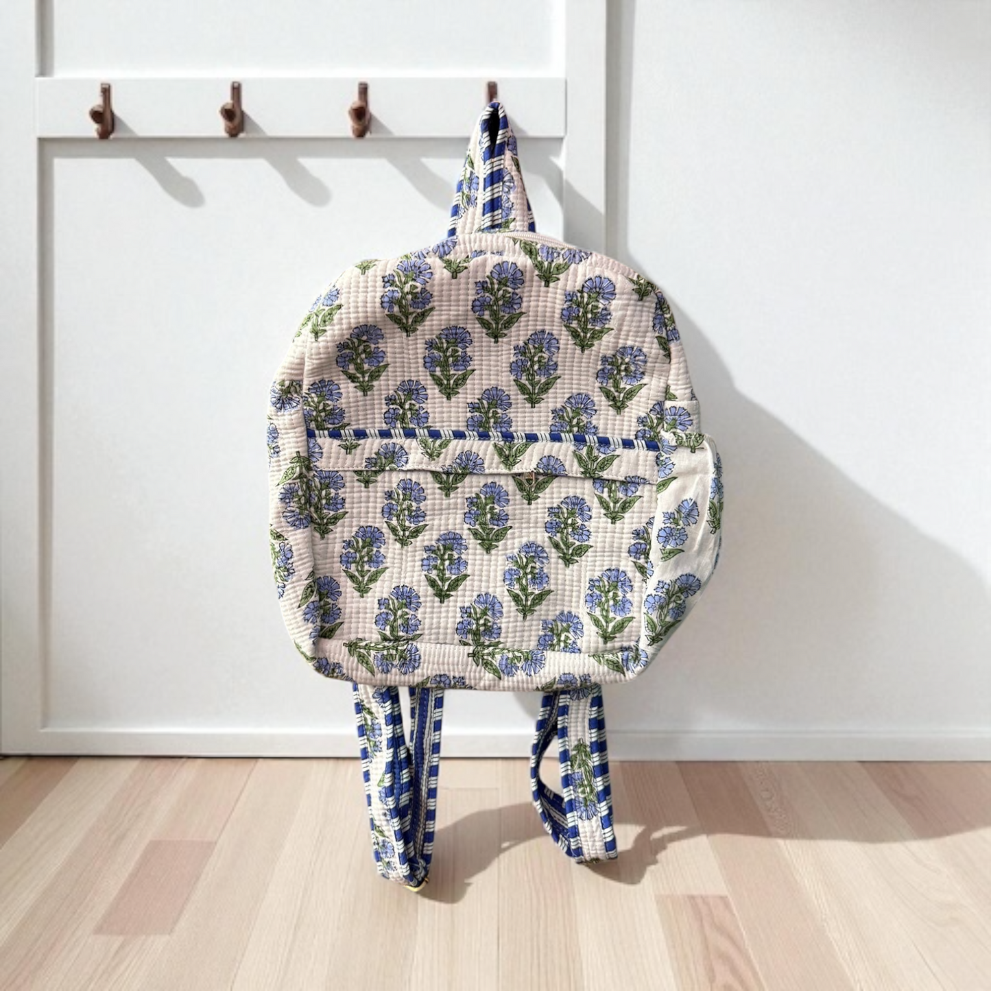 Block Print Quilted Backpacks