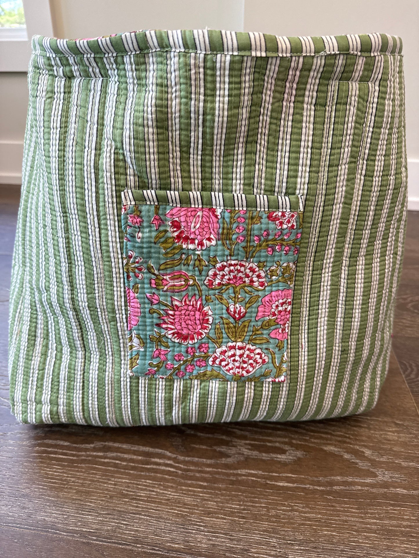 Block Print Quilted Totes