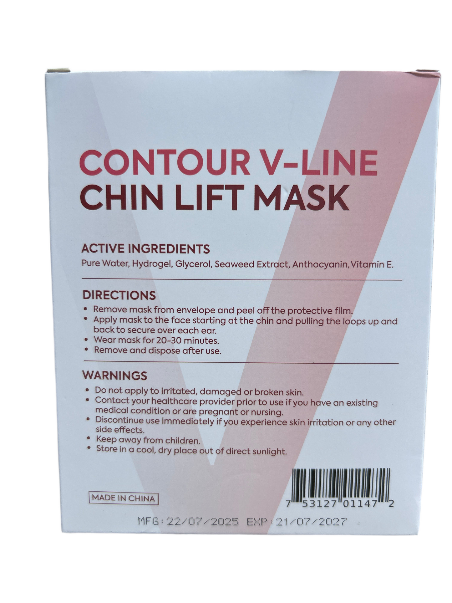 Patch Stash CONTOUR V-LINE CHIN LIFT MASK