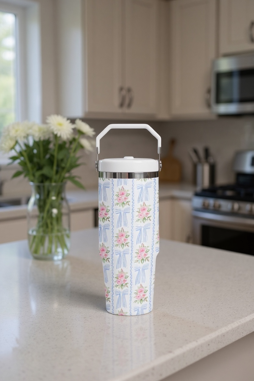 Floral Water Bottles (30 ounces)