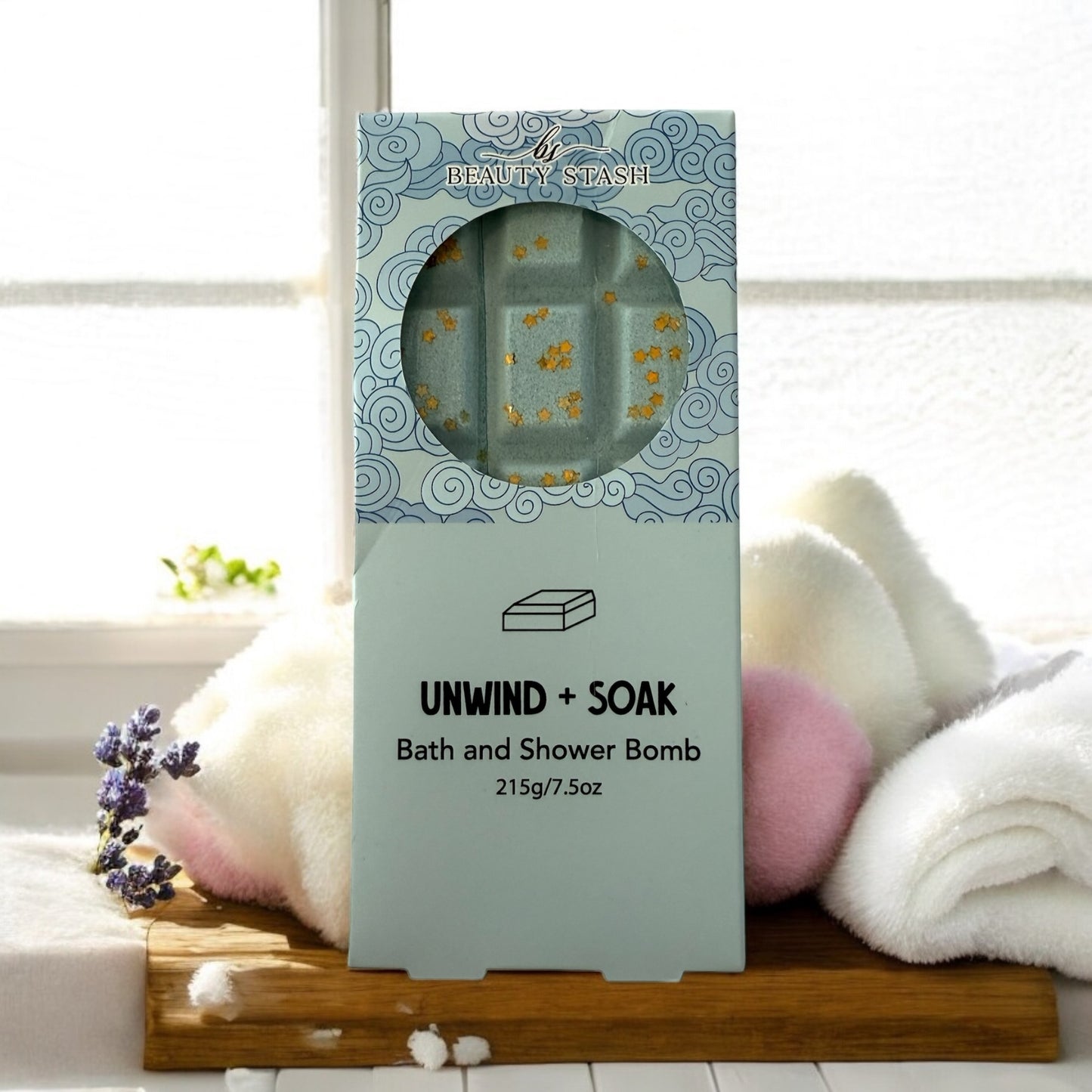 Bath Bomb Bar – 7.5oz Relaxing Aromatherapy Bath Bricks