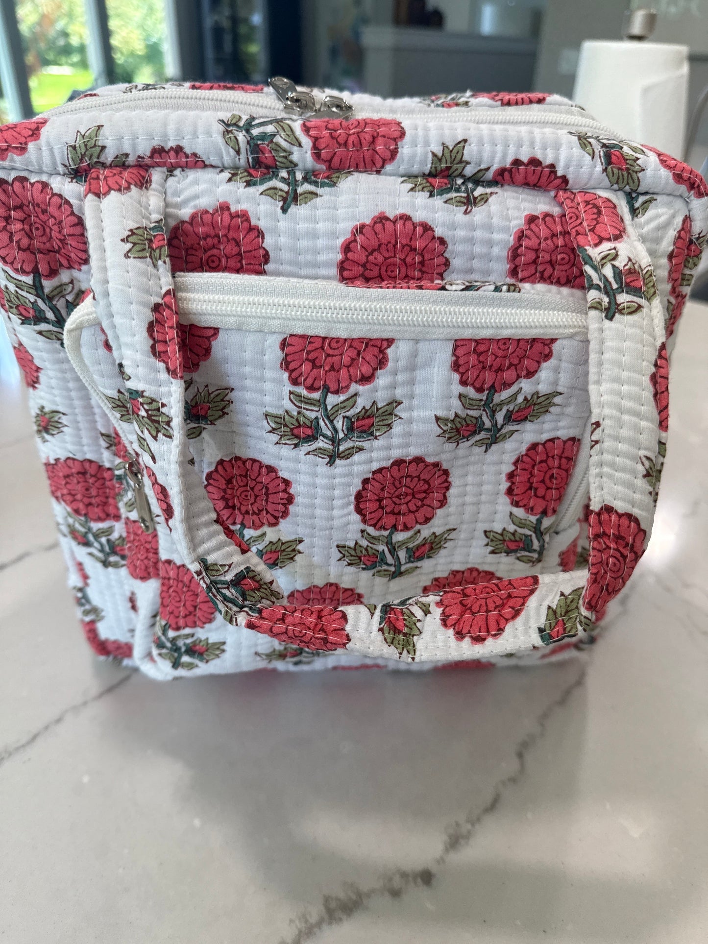 Poppy Block Print Quilted Bag Collection