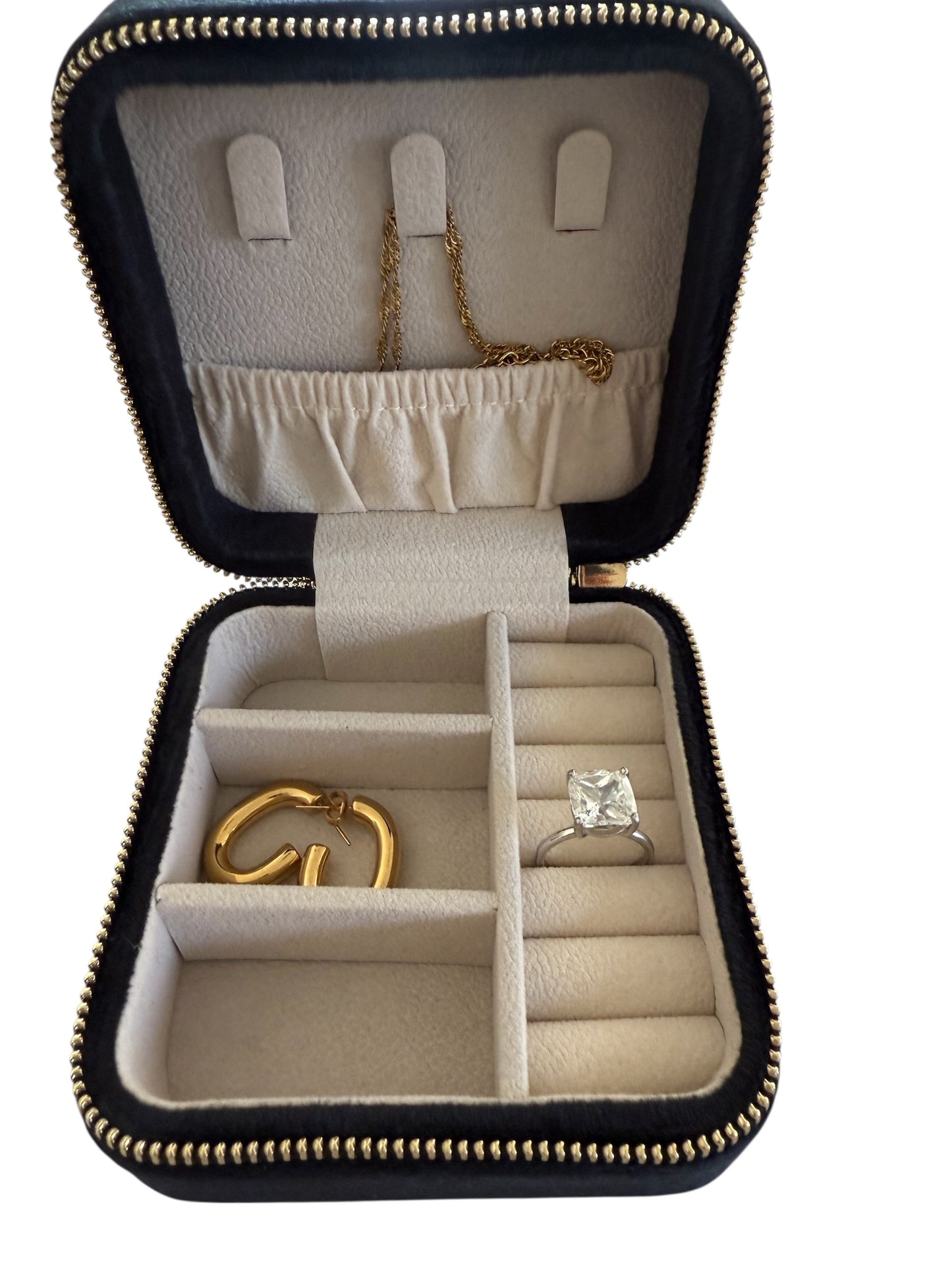 Quilted Velvet Jewelry Box