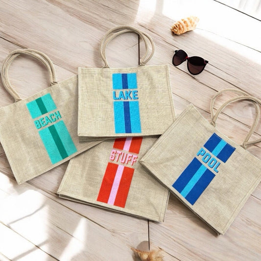Summer Breeze Jute Tote