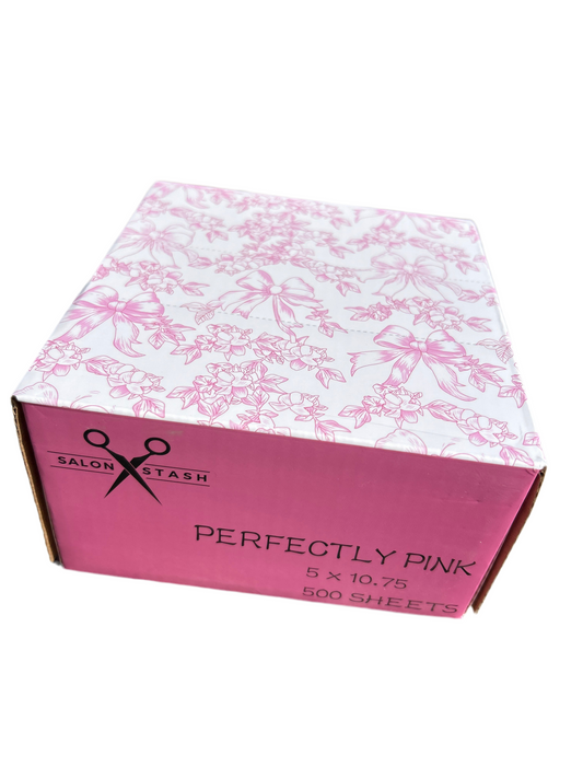 Salon Stash PERFECTLY PINK Pre-Cut, Pop-Up Hair Foils (500 count)