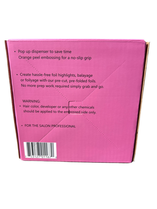 Salon Stash PERFECTLY PINK Pre-Cut, Pop-Up Hair Foils (500 count)