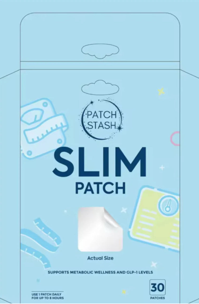 Patch Stash SLIM Metabolic Wellness & GLP-1 Support Patches – 30 Count, 3” x 3”, Transdermal Supplement Patch
