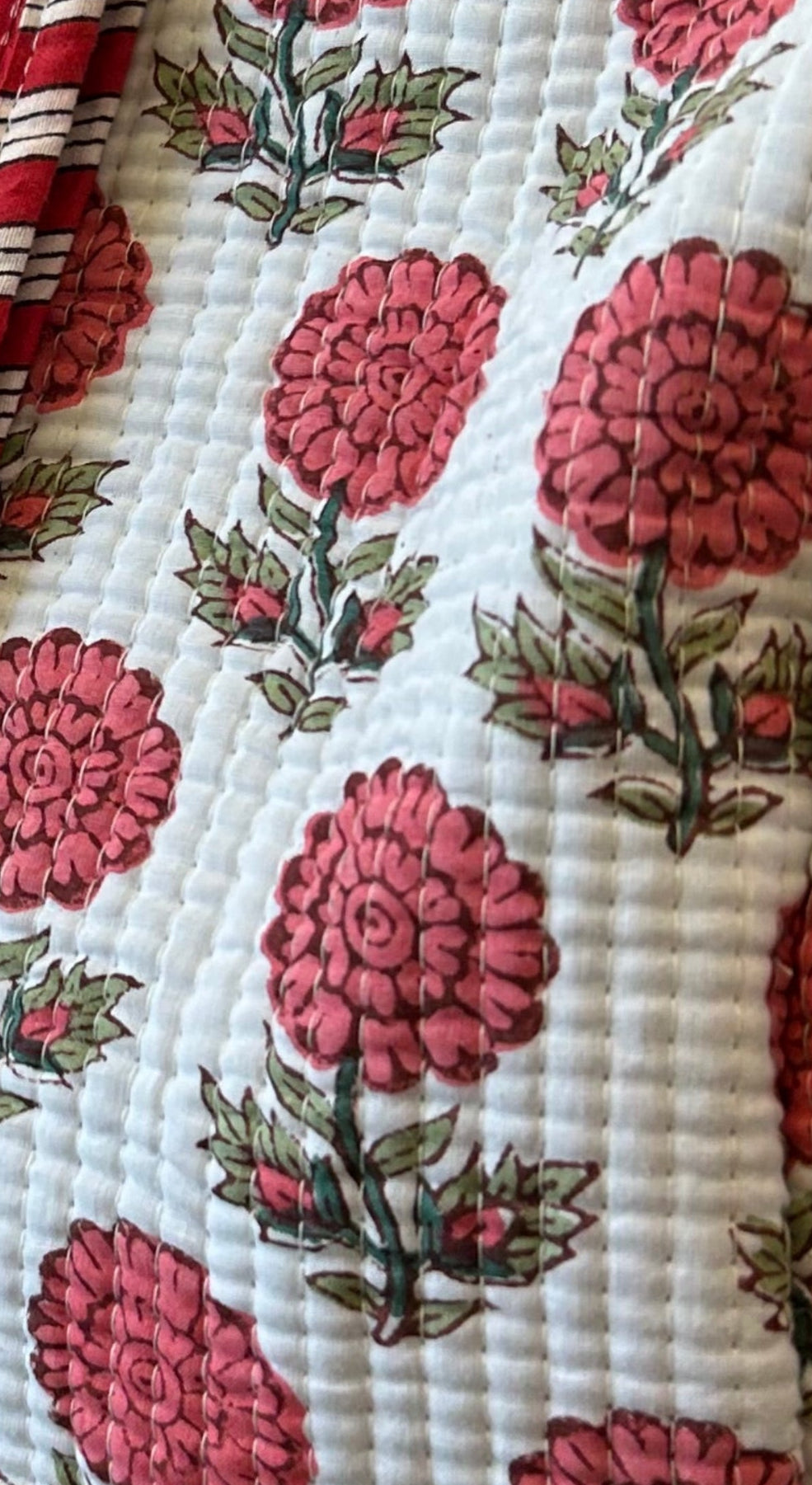 Poppy Block Print Quilted Bag Collection