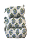 Block Print Cosmetic Bag Set, 3 Piece Set