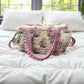 Ruffled Garden Block Print Quilted Bag Collection (shipping estimate 9/12)